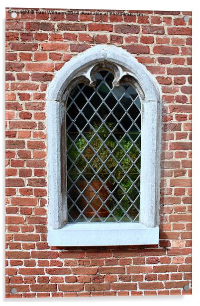 Stone Framed Window Acrylic by Paul Williams
