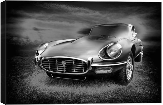 E-Type Canvas Print by Rock Weasel Designs