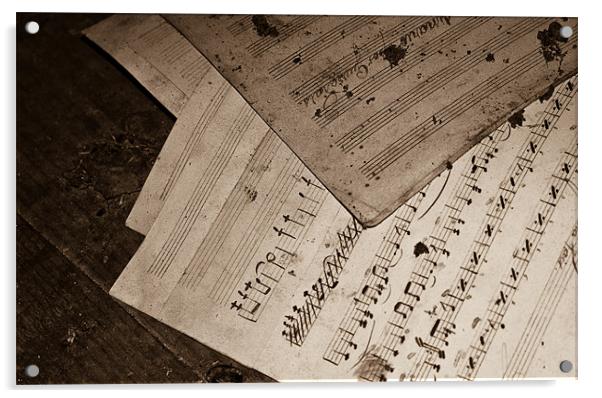 Music sheet Acrylic by Luis Lajas