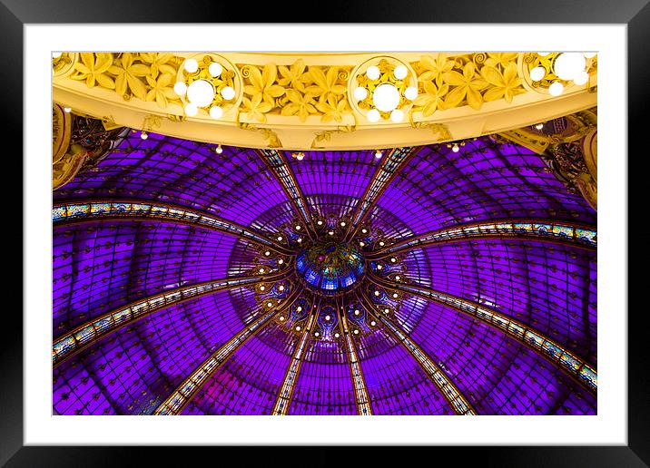 Dome of the Galeries Lafayettes Framed Mounted Print by Iryna Vlasenko