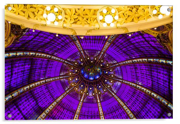 Dome of the Galeries Lafayettes Acrylic by Iryna Vlasenko