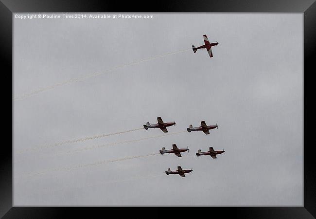 Roulettes 2 Framed Print by Pauline Tims