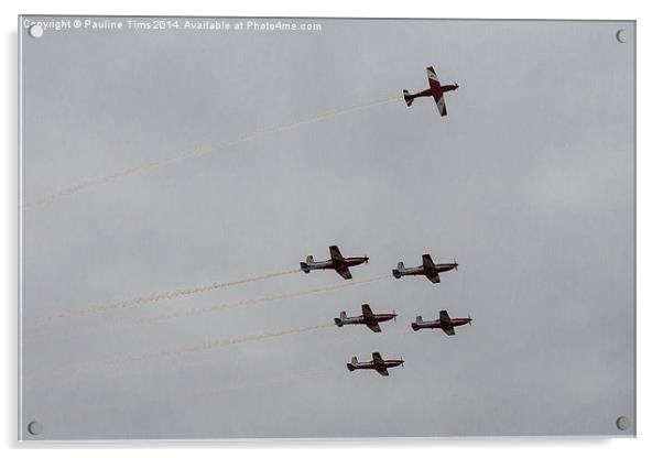 Roulettes 2 Acrylic by Pauline Tims