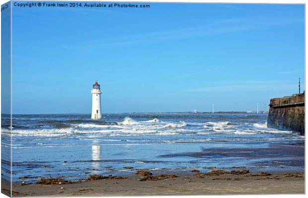 Perch Rock Lighthouse and Fort Perch Rock Canvas Print by Frank Irwin