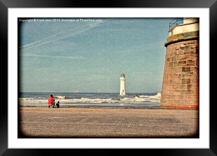 Perch Rock Lighthouse and Fort Perch Rock Framed Mounted Print by Frank Irwin