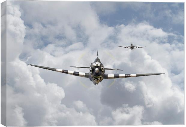 P47 D - Thunderbolt Canvas Print by Pat Speirs