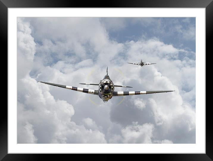 P47 D - Thunderbolt Framed Mounted Print by Pat Speirs