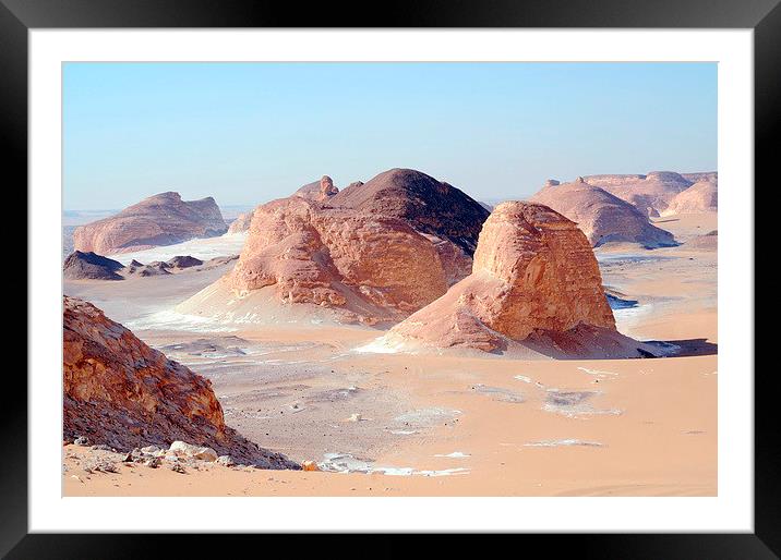 The White Desert, Framed Mounted Print by Jacqueline Burrell