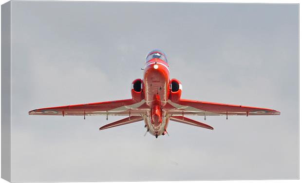 Red Arrow Canvas Print by Claire Hartley