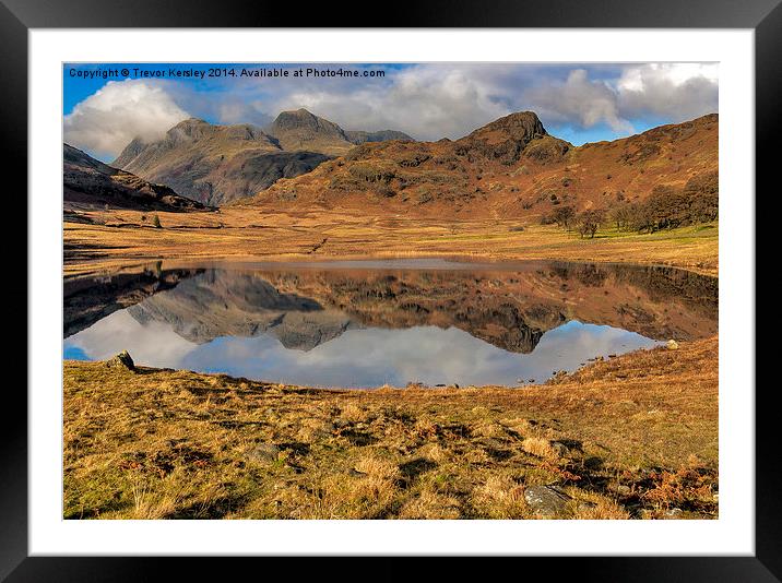 Blea Tarn Lake District Framed Mounted Print by Trevor Kersley RIP