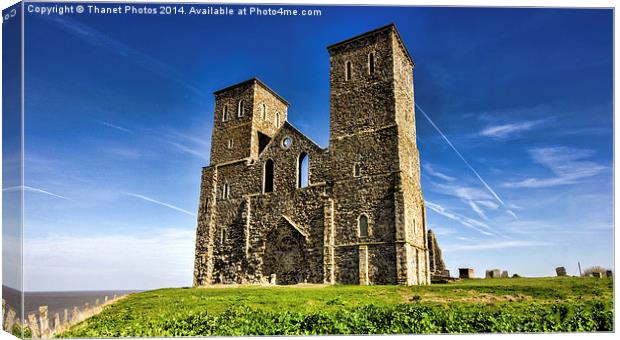 Reculver towers Canvas Print by Thanet Photos