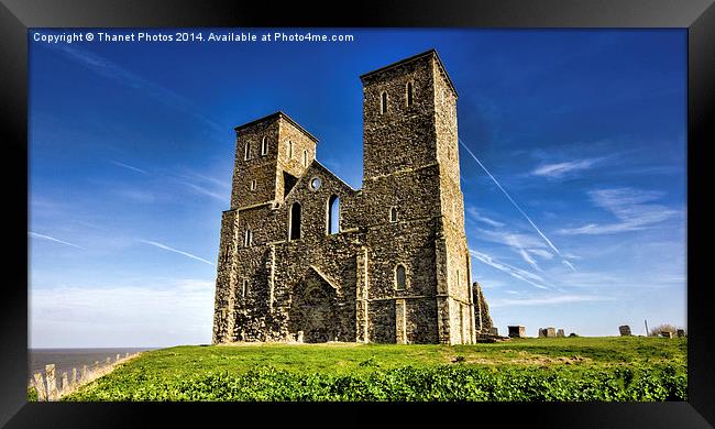Reculver towers Framed Print by Thanet Photos