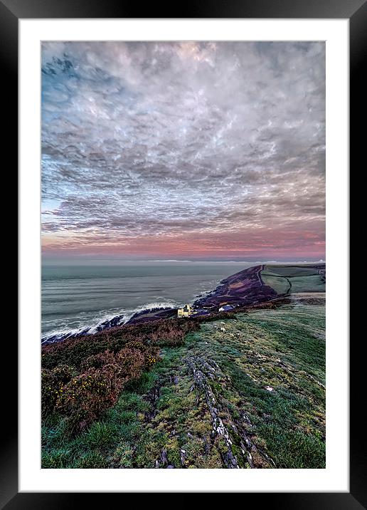 Baggy Point Framed Mounted Print by Dave Wilkinson North Devon Ph