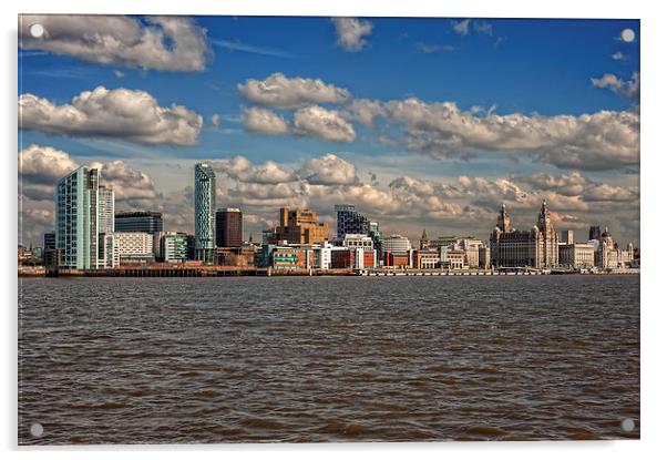 Liverpool Waterfront Acrylic by Dave Wood