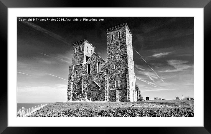 Reclver towers in mono Framed Mounted Print by Thanet Photos