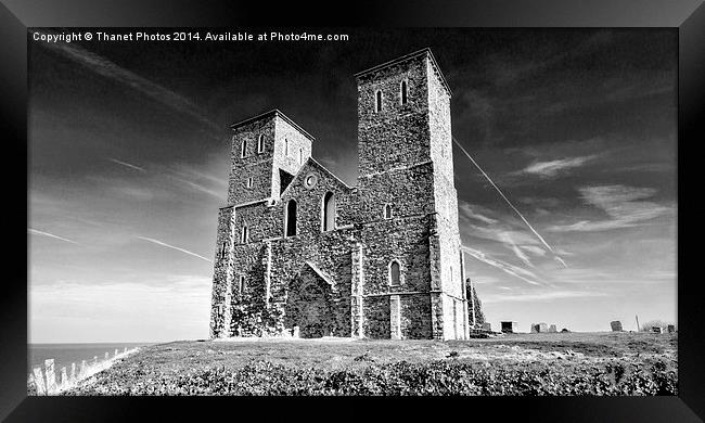 Reclver towers in mono Framed Print by Thanet Photos