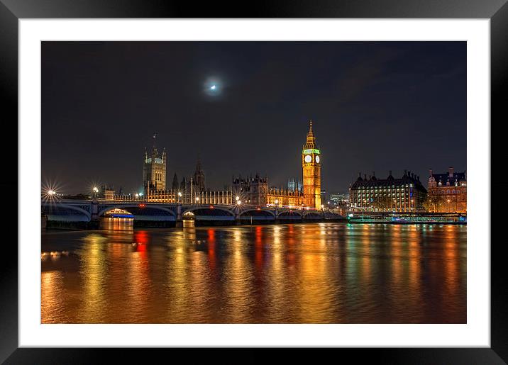 Houses of Parliament, London Framed Mounted Print by Dave Wood