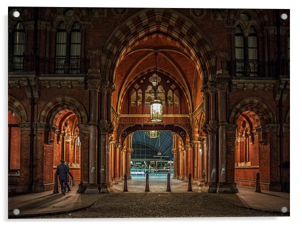 St Pancras Station, London Acrylic by Dave Wood
