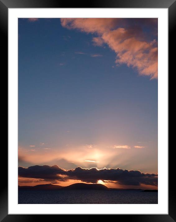 Skye Sunset 2 Framed Mounted Print by Jennifer Henderson