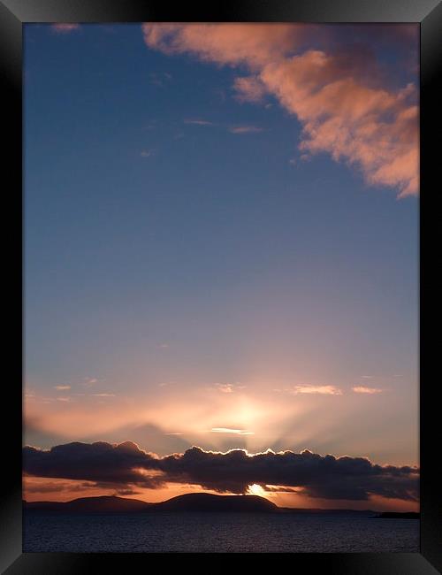 Skye Sunset 2 Framed Print by Jennifer Henderson