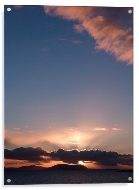 Skye Sunset 2 Acrylic by Jennifer Henderson