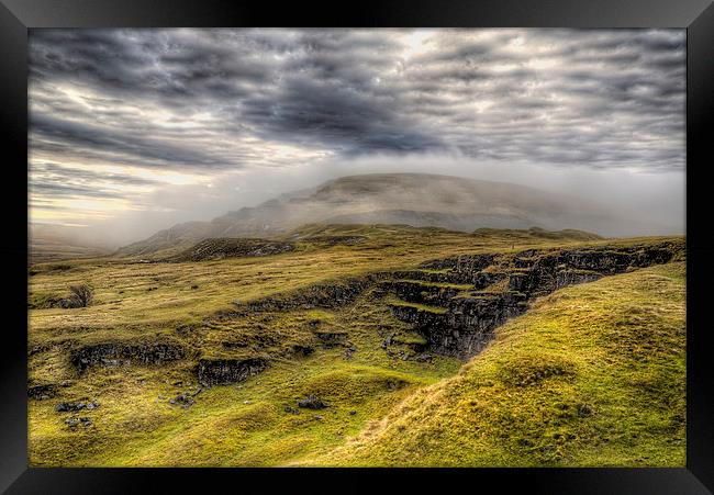 Misty Brecon Beacons Framed Print by Simon West