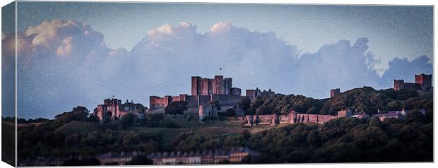 Dover castle in oil Canvas Print by stewart oakes
