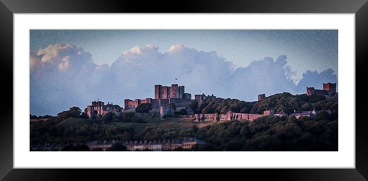 Dover castle in oil Framed Mounted Print by stewart oakes