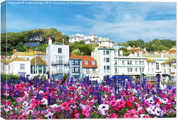 Colourful Hastings Canvas Print by Susan Sanger