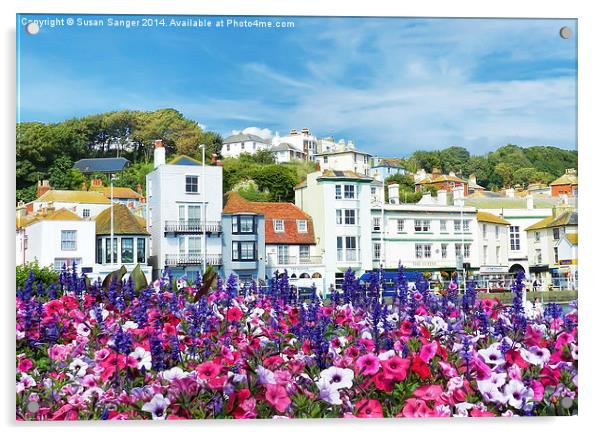 Colourful Hastings Acrylic by Susan Sanger