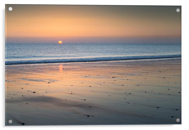 Sunrise over Hemsby Acrylic by Stephen Mole