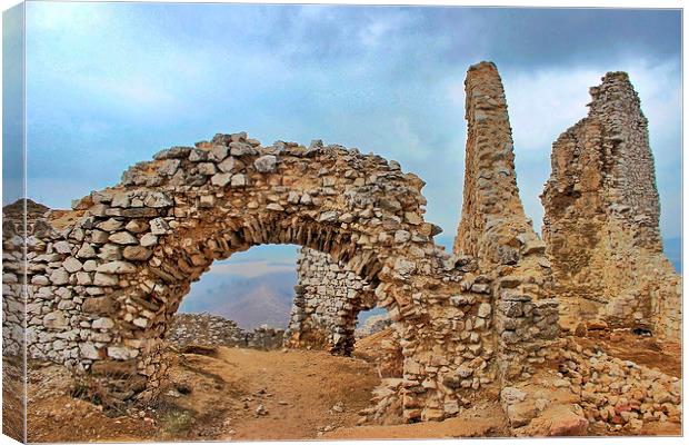 Cachtice Castle Canvas Print by Richard Cruttwell