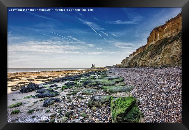 Reculver looking from Herne bay Framed Print by Thanet Photos