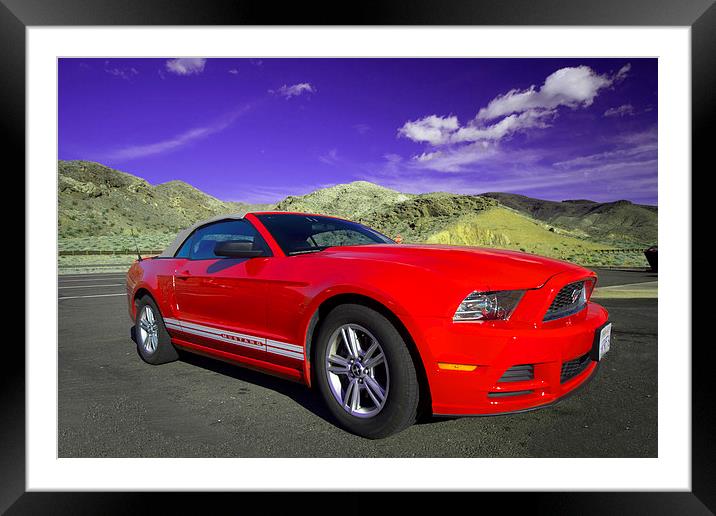 Mustang Coupe Framed Mounted Print by Rob Hawkins