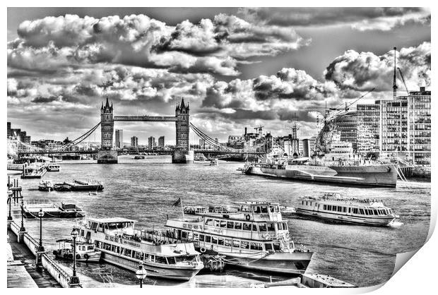 The River Thames Print by David Pyatt