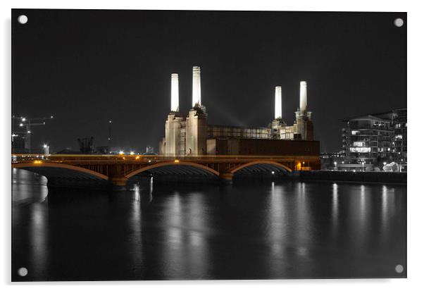 Battersea Power Station London Acrylic by David French