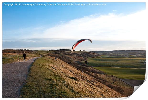 Dunstable Downs Print by Graham Custance