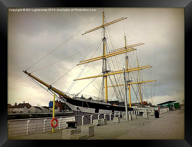The Tall Ship , Glasgow Harbour Framed Print by Bill Lighterness