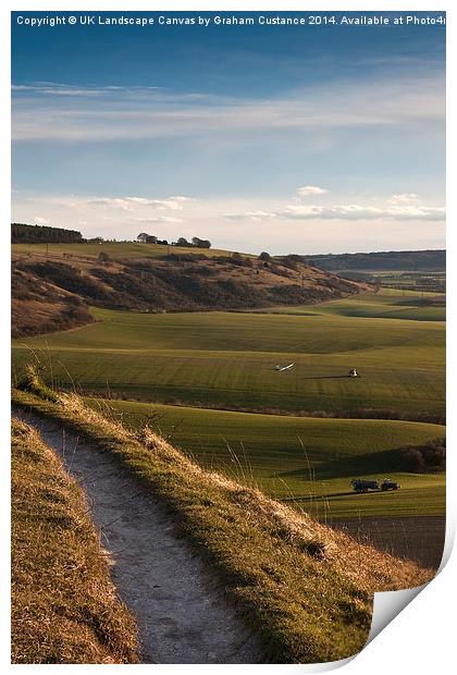 Dunstable Downs Print by Graham Custance