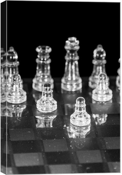 Chess Game Set Canvas Print by Keith Thorburn EFIAP/b