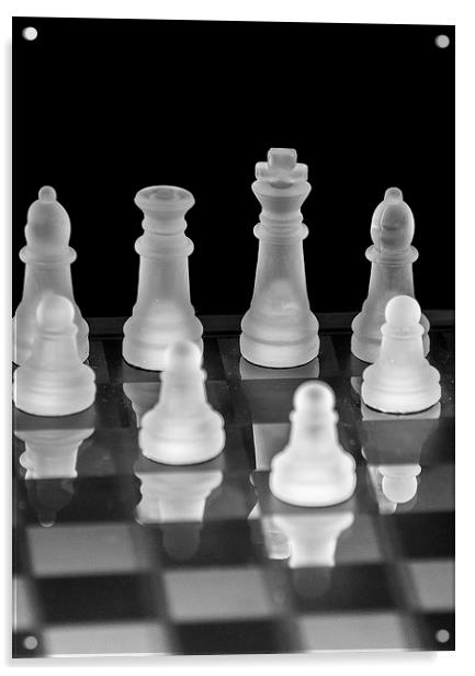 Chess Game Set Acrylic by Keith Thorburn EFIAP/b