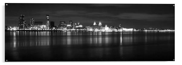  Liverpool Waterfront Acrylic by Wayne Molyneux