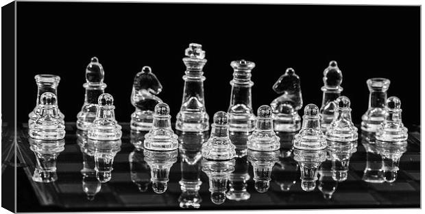 Chess Game Set Canvas Print by Keith Thorburn EFIAP/b
