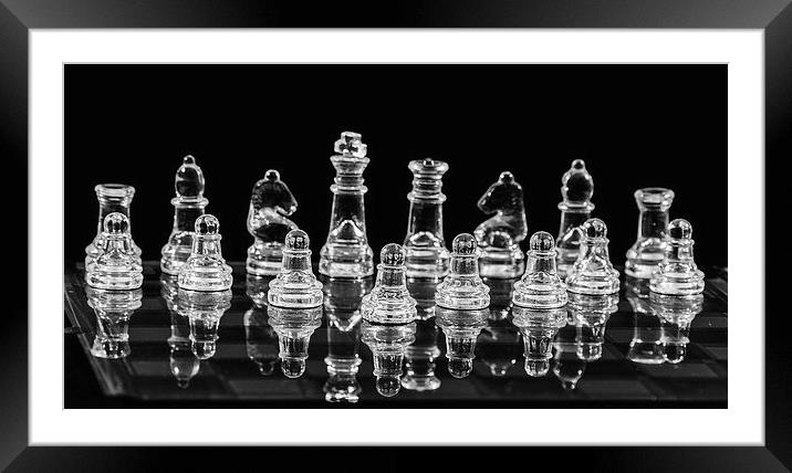 Chess Game Set Framed Mounted Print by Keith Thorburn EFIAP/b
