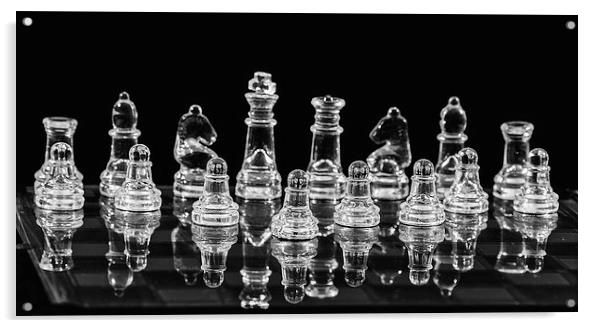 Chess Game Set Acrylic by Keith Thorburn EFIAP/b