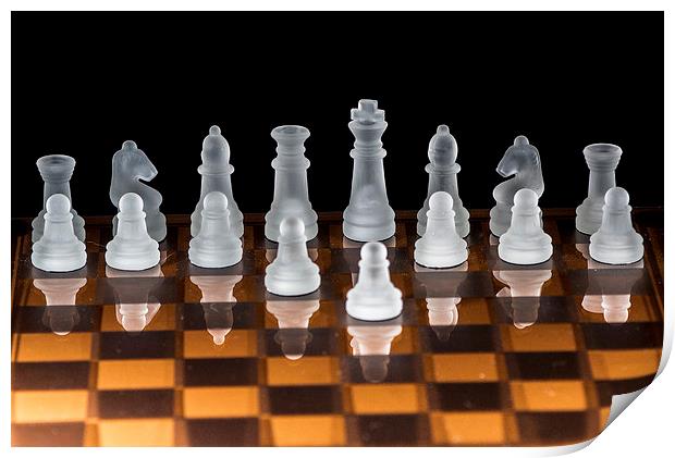 Chess Game Set Print by Keith Thorburn EFIAP/b