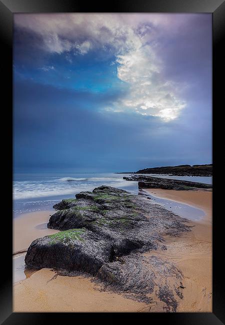 Rocks at Tyninghame Beach Framed Print by Keith Thorburn EFIAP/b