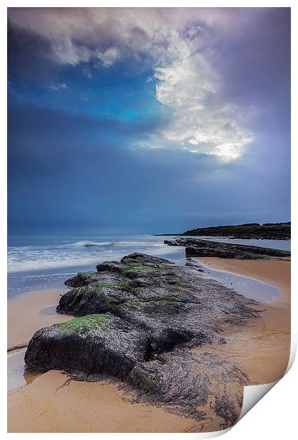 Rocks at Tyninghame Beach Print by Keith Thorburn EFIAP/b