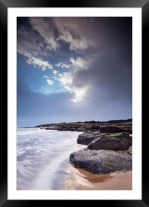 Storm at Tyninghame Beach Framed Mounted Print by Keith Thorburn EFIAP/b