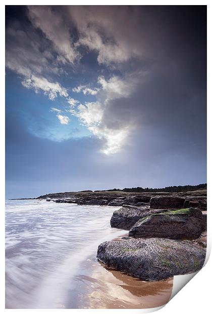 Storm at Tyninghame Beach Print by Keith Thorburn EFIAP/b